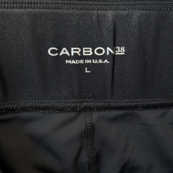 Carbon38 Regular Rise 7/8 Length Legging In Takara Shine Black Womens Size Large - Picture 5 of 6